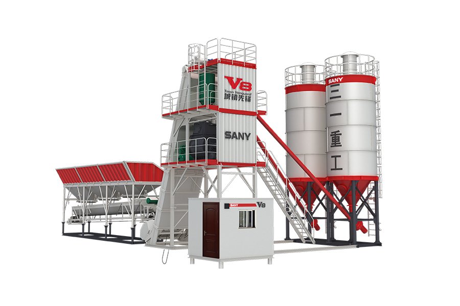 Asphalt Batching Plant SANY Asphalt Batching Plant in operation, providing flexible mix designs for highways, airports, and other large-scale construction projects.