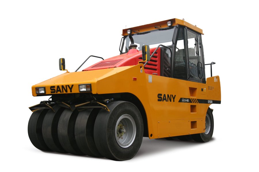 SANY SPR Series Pneumatic Tyre Roller, built for efficiency with advanced design, ROPS canopy, and rigorous quality control