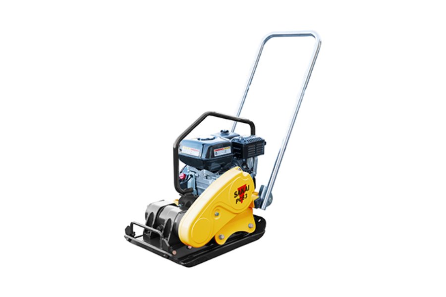Sakai plate compactors and rammers with efficient Honda, Robin, and Yanmar engines, offering a range of operating weights from 47kg to 365kg for various compaction tasks.
