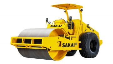 Vibratory compactor for efficient soil and asphalt compaction, ensuring a smooth and stable foundation for road construction.