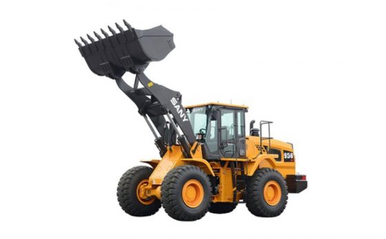 Wheel loaders for material handling and loading, offered by United Motors & Heavy Equipment Co. LLC.