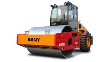 SANY SSR Series Single Drum Roller, reliable and operator-friendly, offering smooth acceleration and even compaction