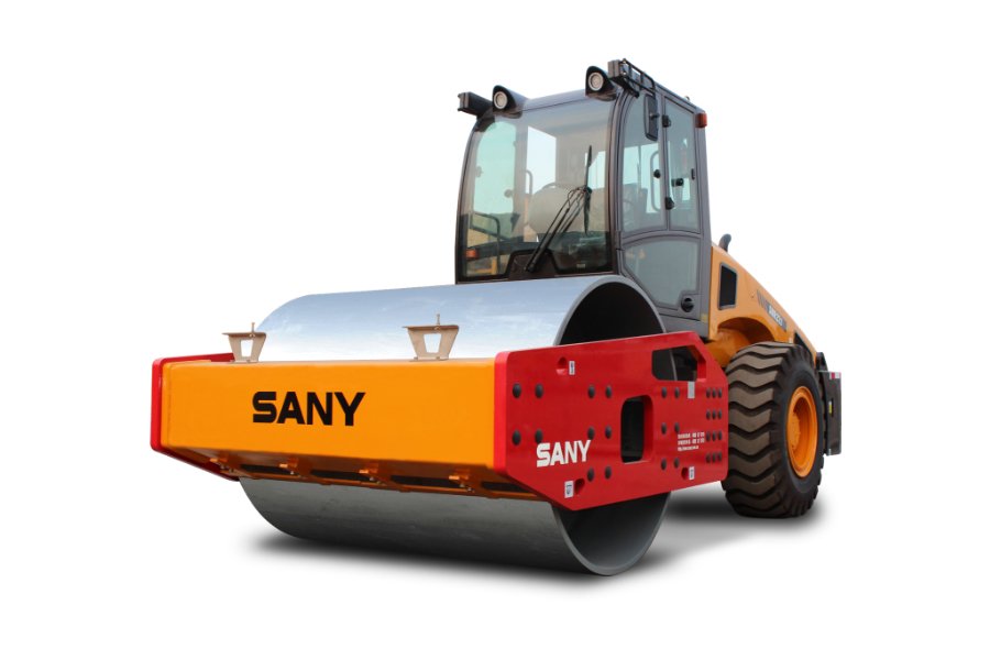 SANY SSR Series Single Drum Roller, reliable and operator-friendly, offering smooth acceleration and even compaction