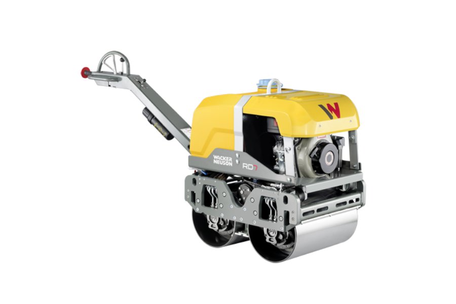 Wacker Neuson roller compactor for efficient asphalt and soil compaction with walk-behind and ride-on models.