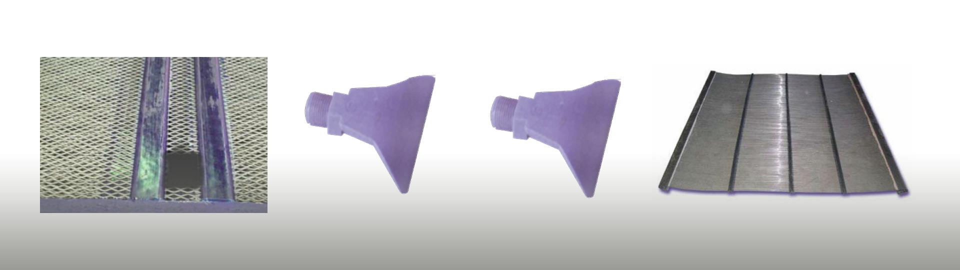 Poly Ripple, Poly Split Ripple, and Piano Wire screens combining high open area and wear resistance, improving efficiency and wear-life in mining and quarrying operations.