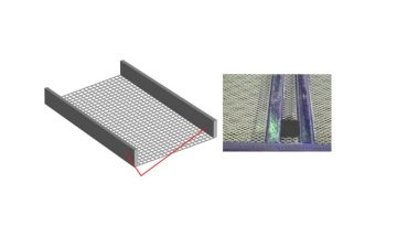 Steel wire mesh with high tensile strength for crusher applications, providing superior impact resistance and durability.