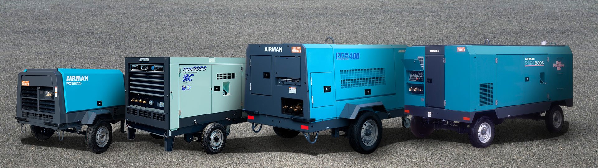 Airman mobile air compressors by Hokuetsu Industries – Efficient, eco-friendly air compression with top-tier power transfer and fuel efficiency.