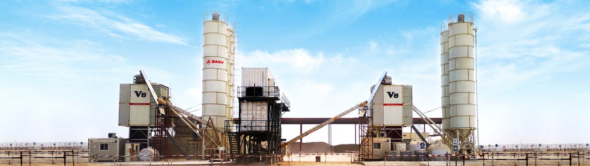 SANY Asphalt Batching Plant, offering precise mixing with integrated software for top-class quality and high-performance asphalt production.
