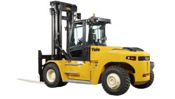 Yale 9-16 tons heavy forklifts with customizable features, ergonomic design, and high-performance engine, perfect for heavy-duty operations in challenging environments in the UAE.