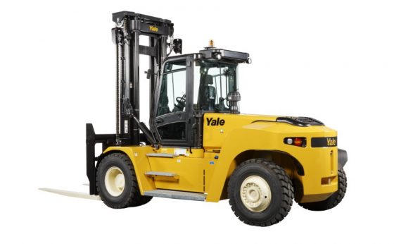 Yale 9-16 tons heavy forklifts with customizable features, ergonomic design, and high-performance engine, perfect for heavy-duty operations in challenging environments in the UAE.