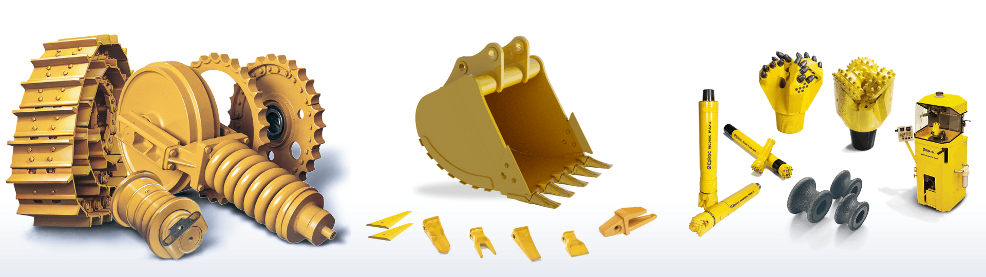 Banner image highlighting heavy equipment spare parts offered by United Motors & Heavy Equipment LLC.