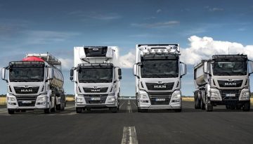Man truck front view, showcasing its bold design and strong build.