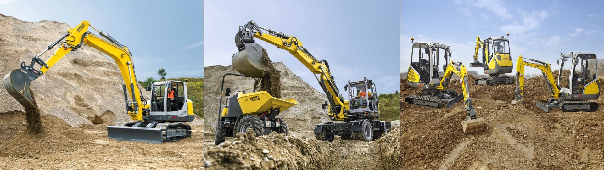 Mini and compact excavators from Wacker Neuson, offering power, precision, and efficiency for diverse construction tasks in tight spaces.