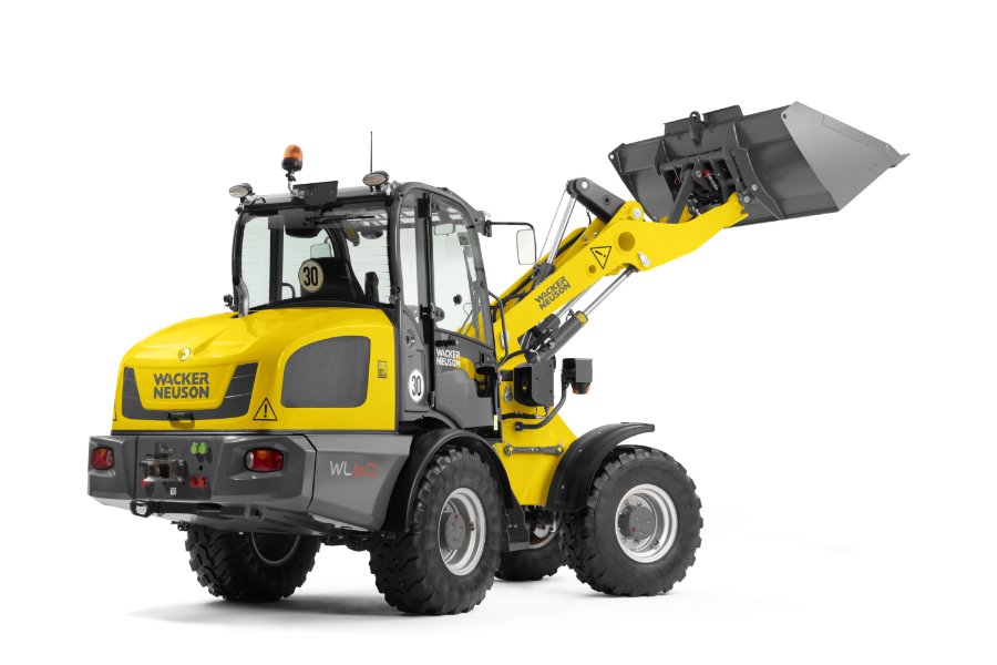 Compact wheel loader for versatile material handling, ideal for small-scale construction, urban work, and tight spaces.