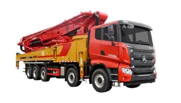 SANY Truck Mounted Concrete Pump, designed for efficient concrete placement on construction sites with high mobility and powerful performance.