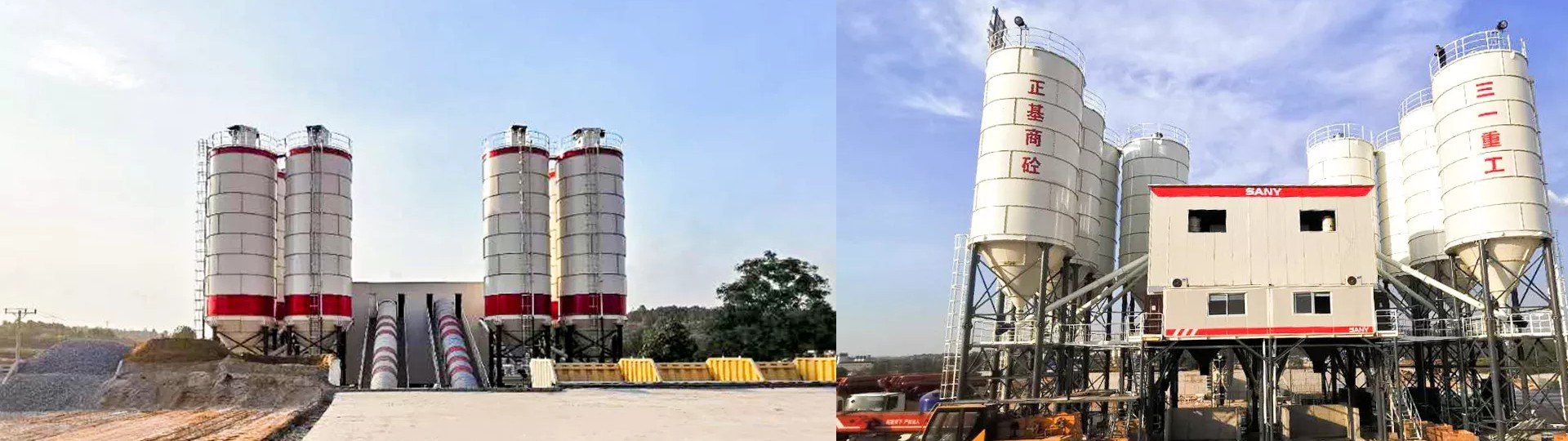 SANY Concrete Batching Plant with advanced design, offering high production efficiency, automated operation, and easy maintenance for reliable concrete mixing