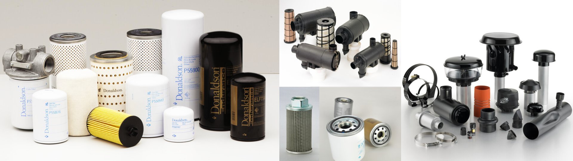 High-quality fuel, oil, air, and hydraulic filters from Donaldson and Fleet Guard, ensuring performance and safety.