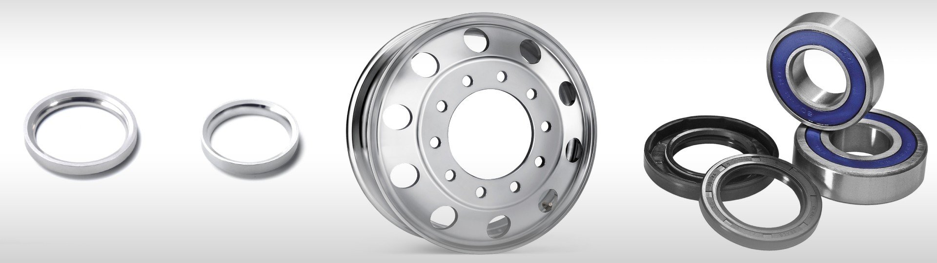 High-quality hubs and wheels designed for heavy-duty machinery, ensuring superior strength, durability, and smooth performance in rugged conditions.