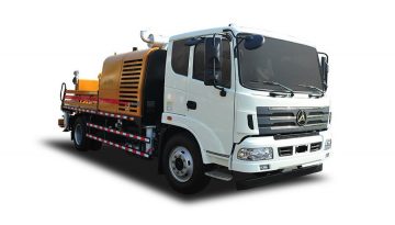 SANY Mobile Static Pump, designed for efficient concrete transportation and pumping, offering easy site transfer and high operational flexibility.