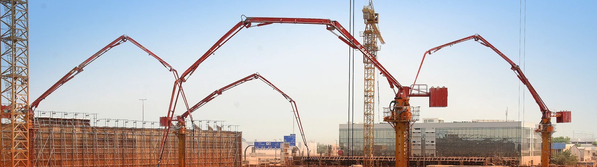 SANY HG Series Jack-Up Type Concrete Placing Boom, featuring full hydraulic control, 360° rotation, and energy-efficient design for precise concrete placement.
