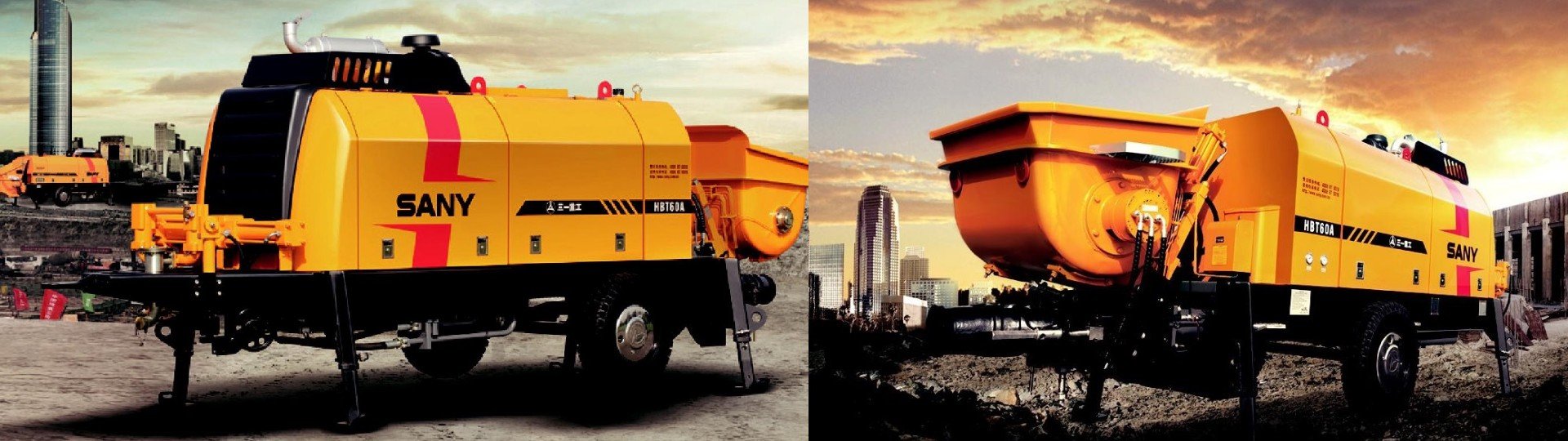 SANY Static Pump, providing flexible and economical concrete pumping solutions for long-distance and high-volume conveyance.