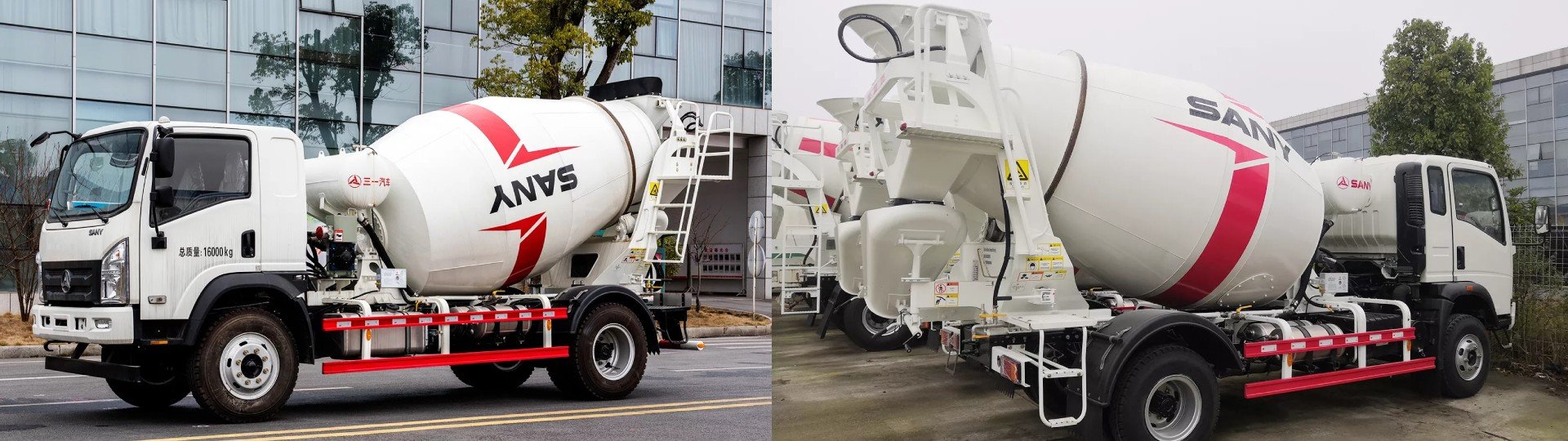 Heavy-duty concrete mixer truck in UAE with rotating drum and GPS-enabled monitoring system, designed for efficient on-site concrete delivery