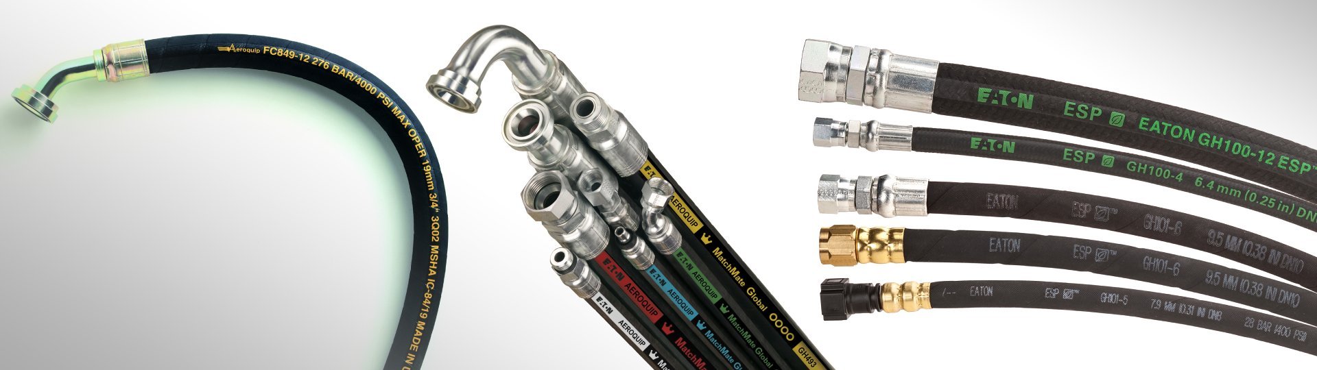 Hydraulic hoses for high-pressure industrial applications – Eaton Aeroquip and Winner series available in the UAE at United Motors & Heavy Equipment Co.