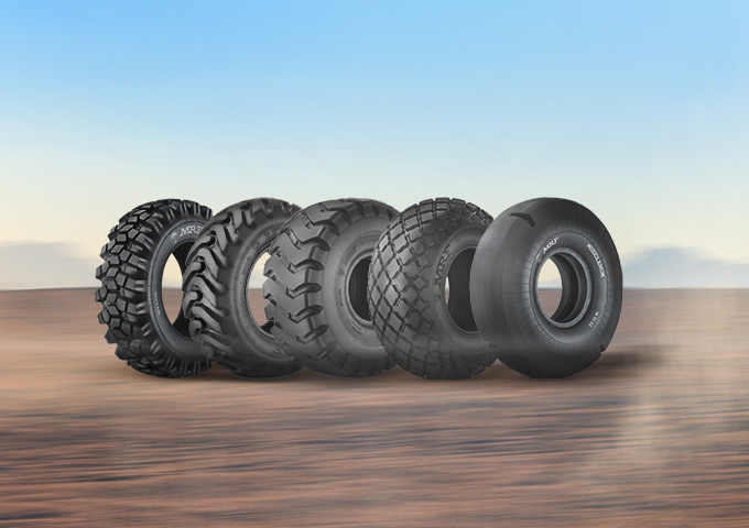 Off-highway tyres designed for tough terrains, offering reliable performance for construction, mining, and agricultural machinery.