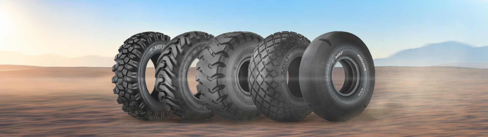 Off-highway tyres designed for rugged terrains, providing reliability and performance for construction, mining, and agricultural equipment.