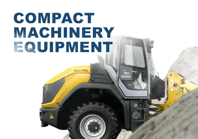 Compact machinery and forklifts including YALE & LANDOLL warehousing equipment.