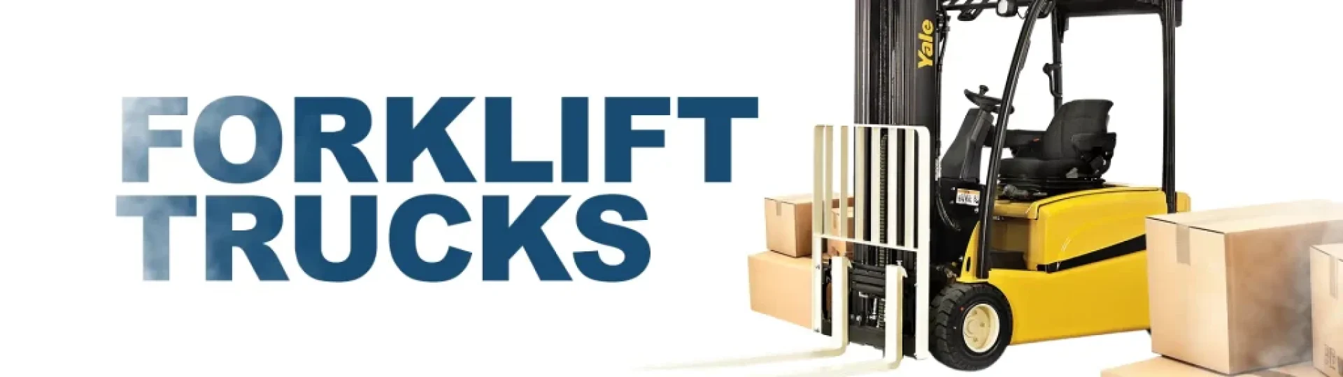 YALE forklift trucks for material handling and warehouse operations.
