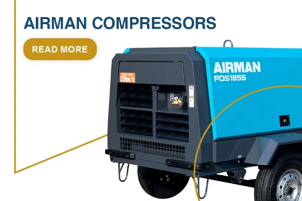 AIRMAN air compressors – High-performance, fuel-efficient compressors for industrial, construction, and mining applications.